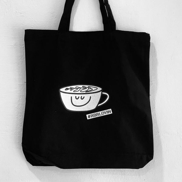 Happyness in a cup Tote Bag tote bag roundboyroasters 